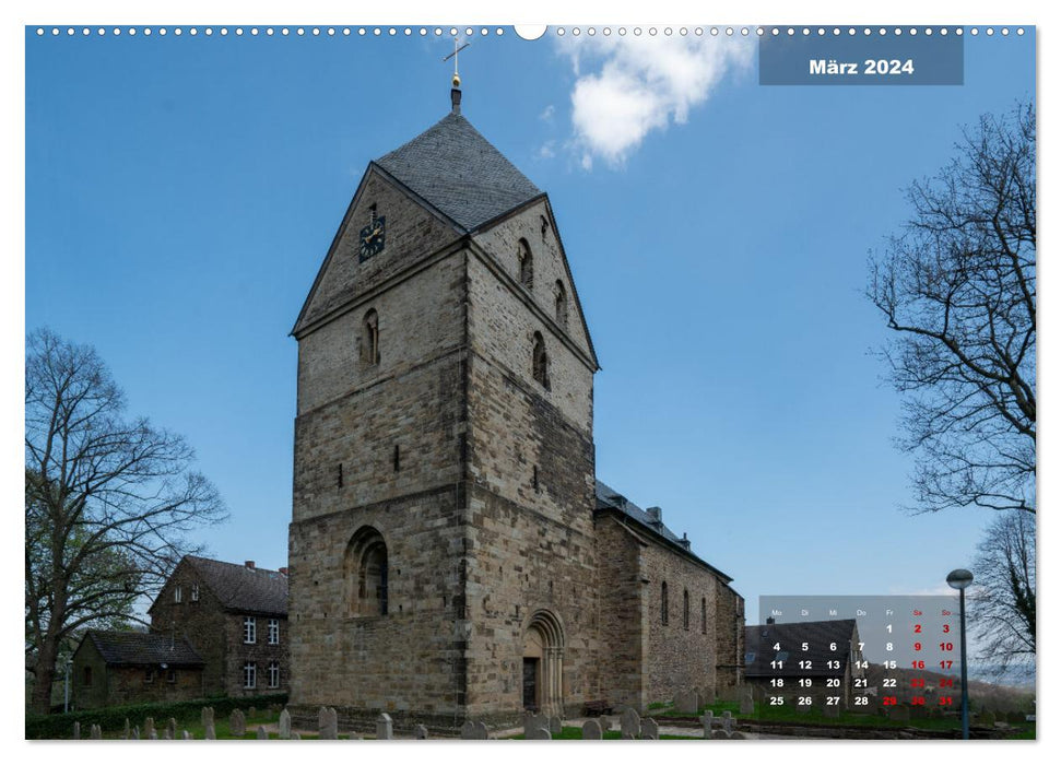 Les églises médiévales de Dortmund (Calendrier mural CALVENDO Premium 2024) 