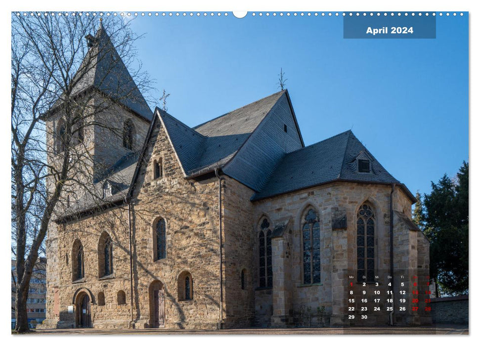 Les églises médiévales de Dortmund (Calendrier mural CALVENDO Premium 2024) 