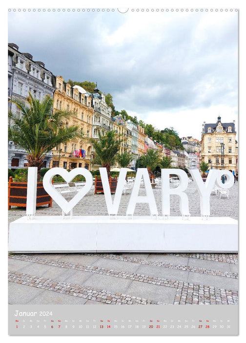 Karlovy Vary - magnifique et élégant (Calendrier mural CALVENDO Premium 2024) 