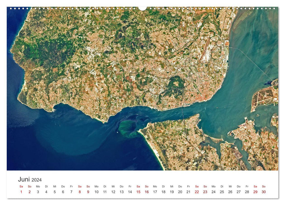 La Terre vue de l'espace (Calendrier mural CALVENDO Premium 2024) 