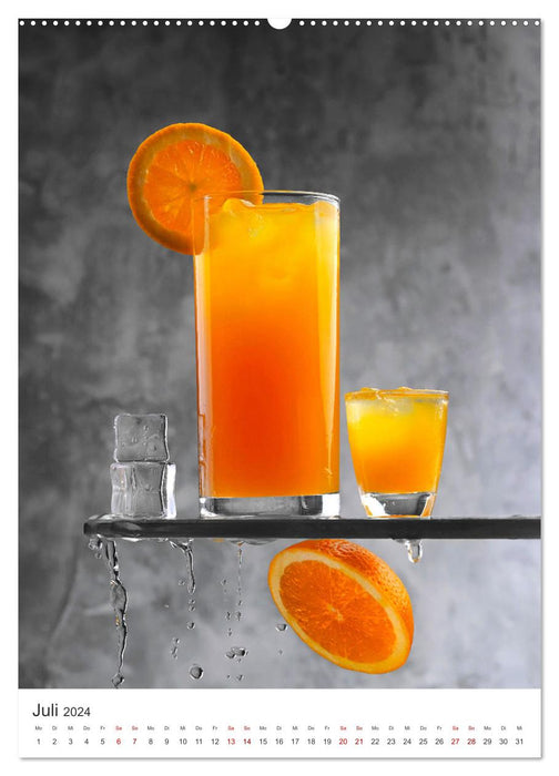 Kreative Drinks - erfrischend, schokoladig und fruchtig. (CALVENDO Premium Wandkalender 2024)