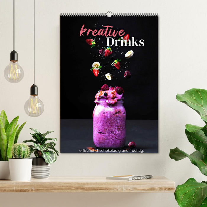 Kreative Drinks - erfrischend, schokoladig und fruchtig. (CALVENDO Wandkalender 2024)