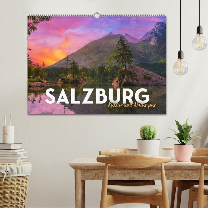 Salzbourg – culture et nature pures. (Calendrier mural CALVENDO 2024) 