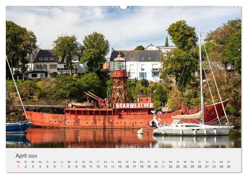 Cornouaille - Un voyage dans le sud-ouest de la Bretagne (Calendrier mural Premium CALVENDO 2024) 