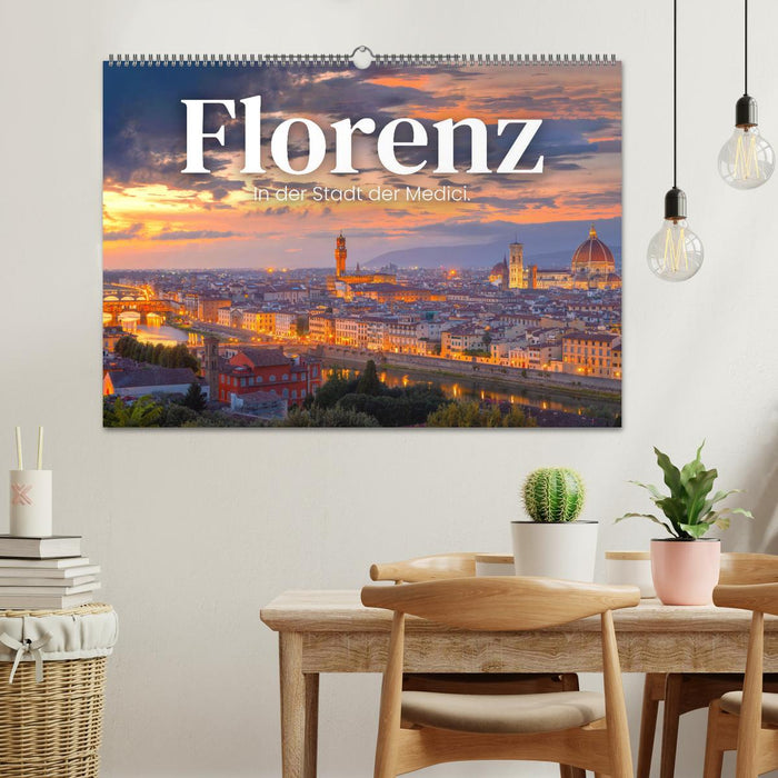 Florence - Dans la cité des Médicis. (Calendrier mural CALVENDO 2024) 