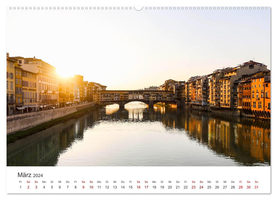 Florence - Dans la cité des Médicis. (Calendrier mural CALVENDO 2024) 