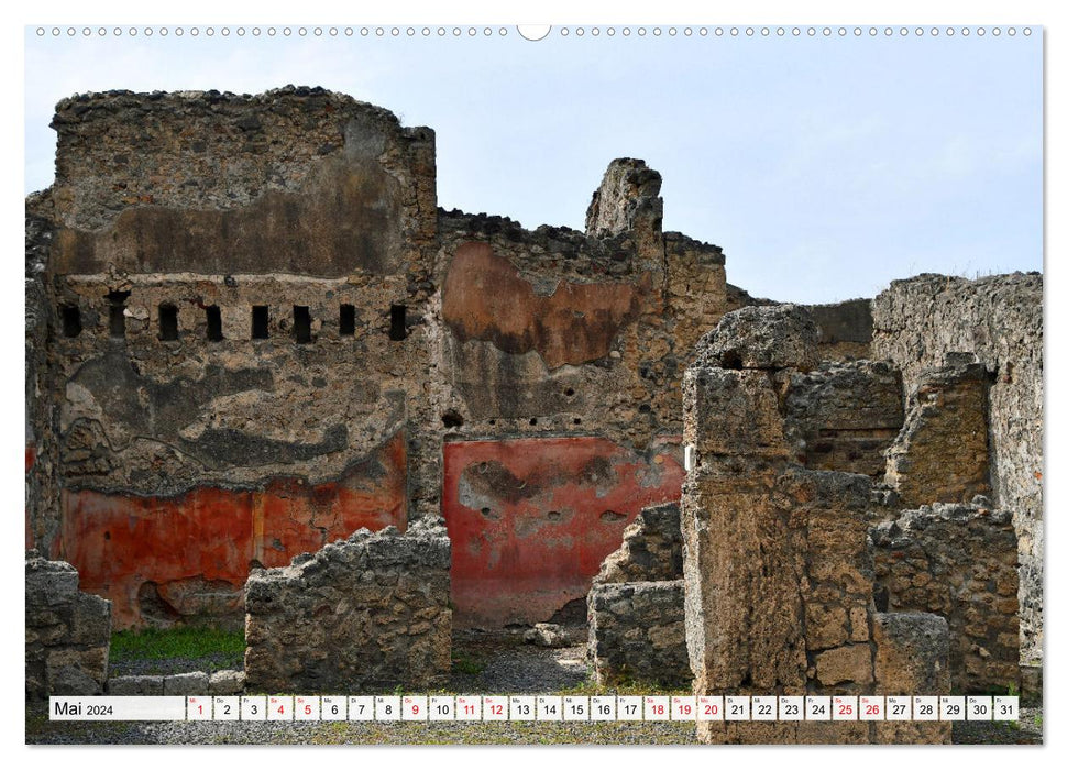 Vesuv-Pompeji-Herculaneum, lebendige Antike in Kampanien (CALVENDO Premium Wandkalender 2024)