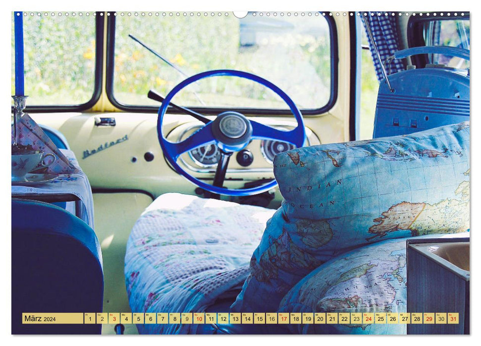 Unterwegs im Wohnmobil. Abenteuer Roadtrip und Camping (CALVENDO Premium Wandkalender 2024)