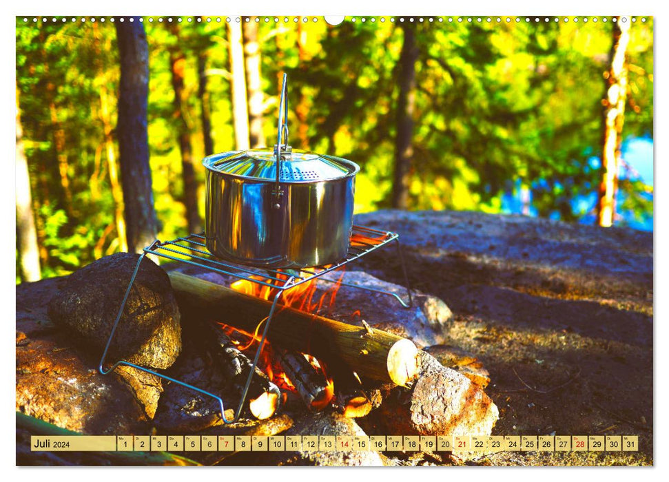 Unterwegs im Wohnmobil. Abenteuer Roadtrip und Camping (CALVENDO Premium Wandkalender 2024)