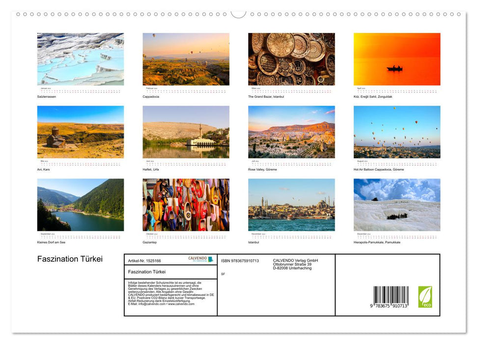 Faszination Türkei (CALVENDO Premium Wandkalender 2024)