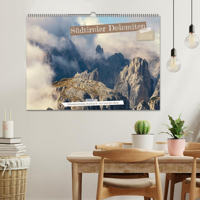 Südtiroler Dolomiten (CALVENDO Wandkalender 2024)