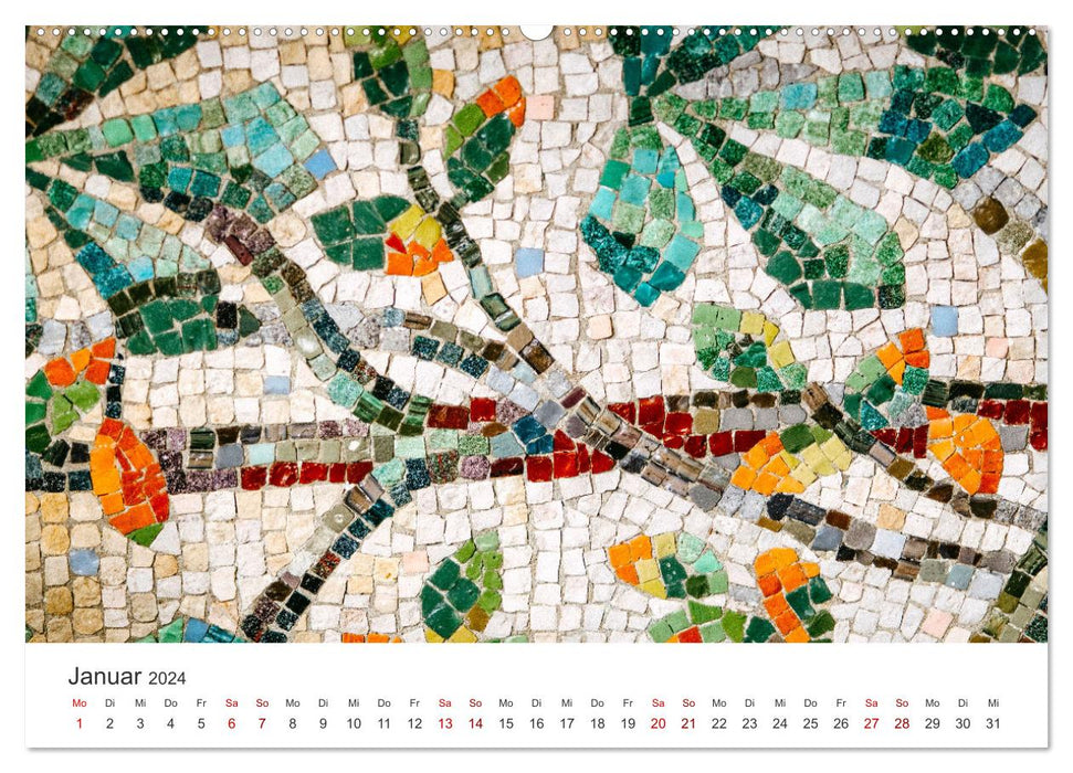 Kunstvolle Mosaike (CALVENDO Premium Wandkalender 2024)