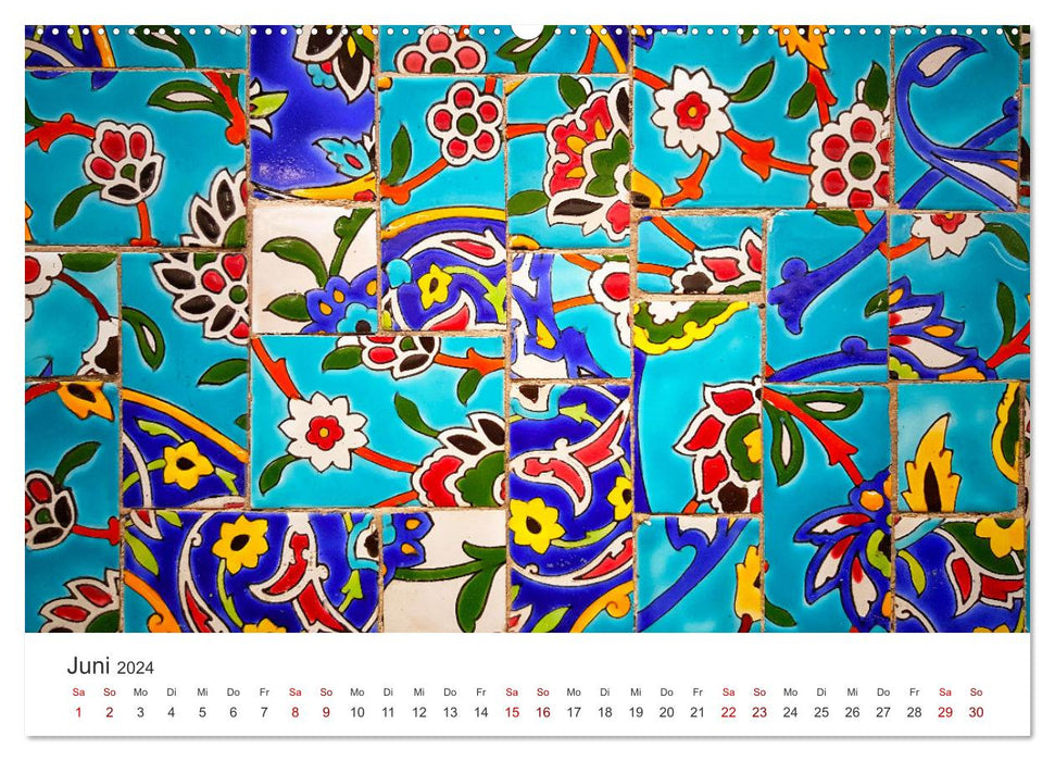 Mosaïques artistiques (Calendrier mural CALVENDO Premium 2024) 