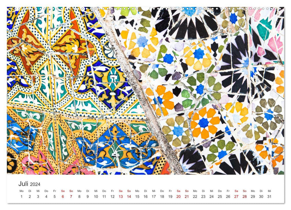 Mosaïques artistiques (Calendrier mural CALVENDO Premium 2024) 