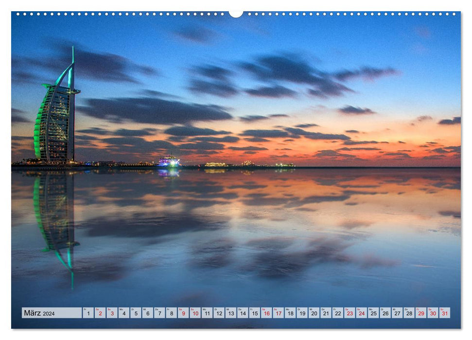 Métropoles - villes du monde sous une lumière magique (Calendrier mural CALVENDO Premium 2024) 