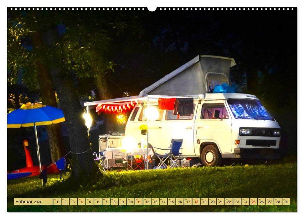 Unterwegs im Wohnmobil. Abenteuer Roadtrip und Camping (CALVENDO Wandkalender 2024)