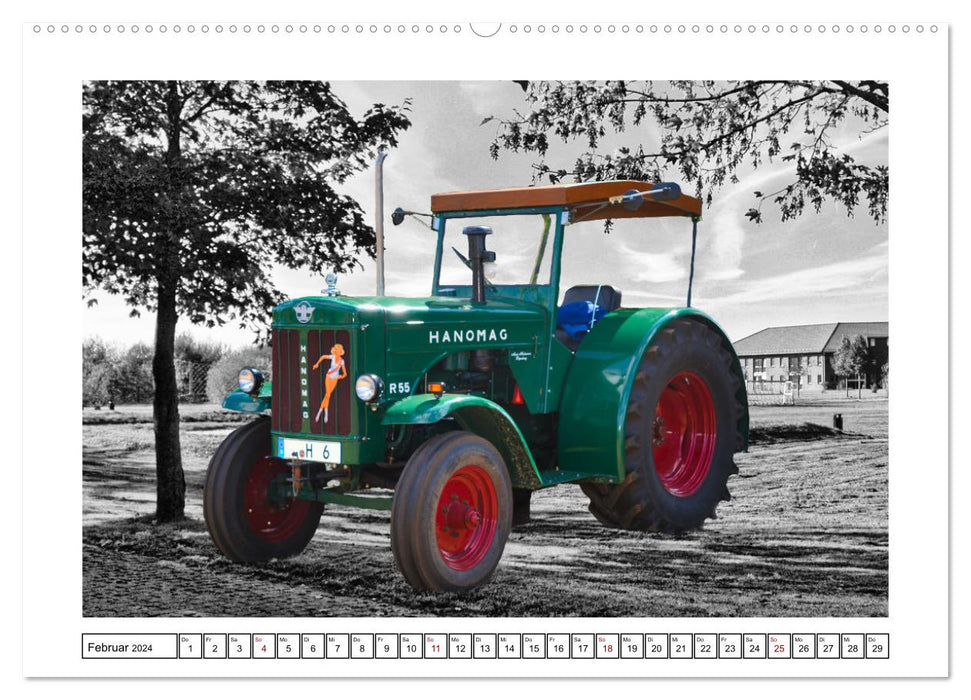 Modèles de voitures anciennes HANOMAG et LANZ (Calvendo Premium Wall Calendar 2024) 