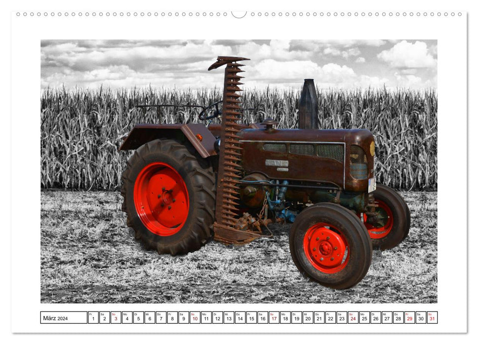 Modèles de voitures anciennes HANOMAG et LANZ (Calvendo Premium Wall Calendar 2024) 