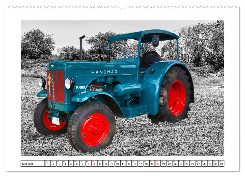 Modèles de voitures anciennes HANOMAG et LANZ (Calvendo Premium Wall Calendar 2024) 