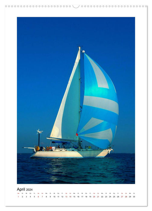 Voile - en route (Calendrier mural CALVENDO Premium 2024) 