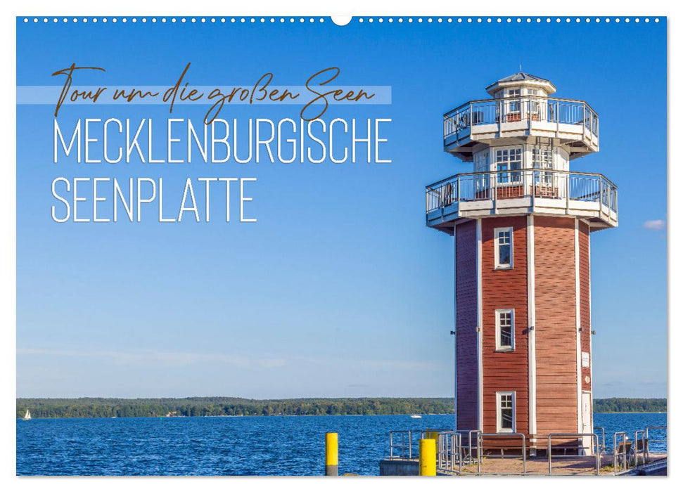 Tour um die großen Seen der Mecklenburgischen Seenplatte (CALVENDO Wandkalender 2024)