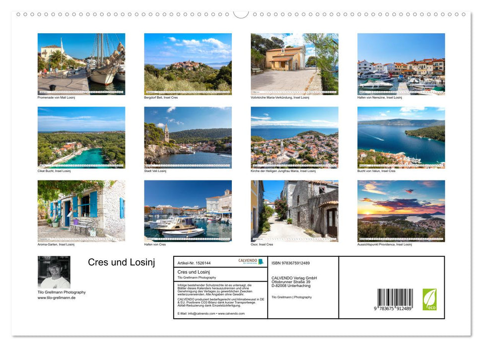 Cres und Losinj, wilde Insel-Schönheiten in der Kvarner Bucht (CALVENDO Premium Wandkalender 2024)