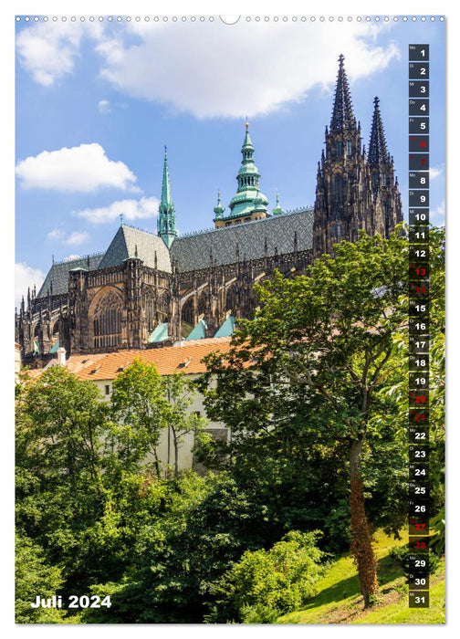 PRAG Historisches Stadtherz (CALVENDO Premium Wandkalender 2024)