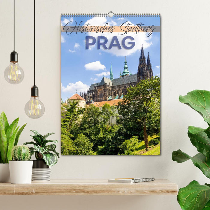 PRAG Historisches Stadtherz (CALVENDO Wandkalender 2024)
