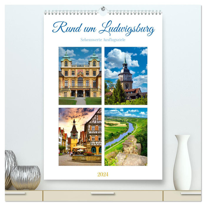 Autour de Ludwigsburg (Calvendo Premium Calendrier mural 2024) 