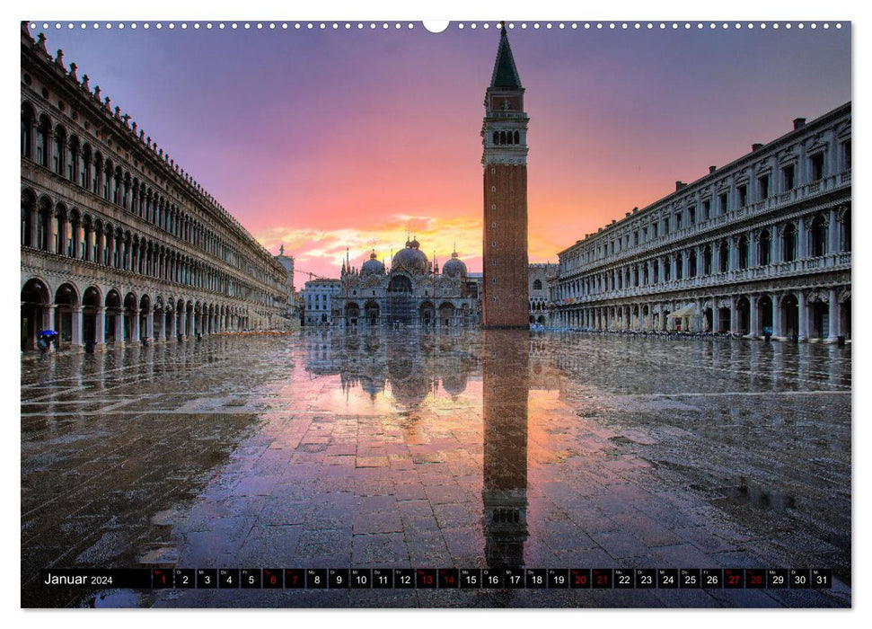 Sehnsuchtsort Venedig (CALVENDO Premium Wandkalender 2024)