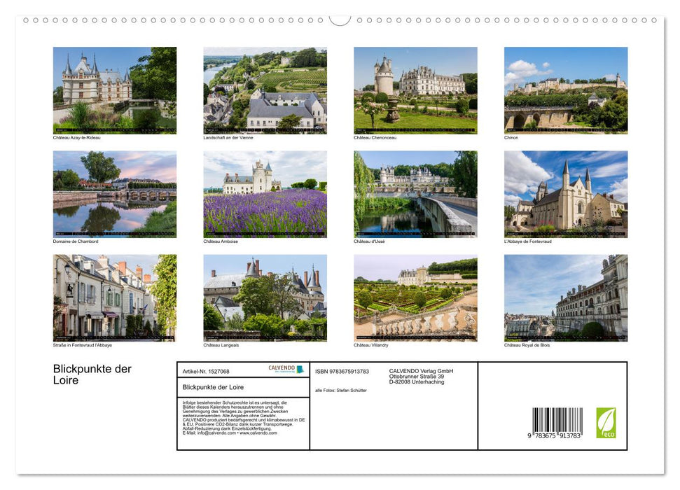 Blickpunkte der Loire (CALVENDO Premium Wandkalender 2024)