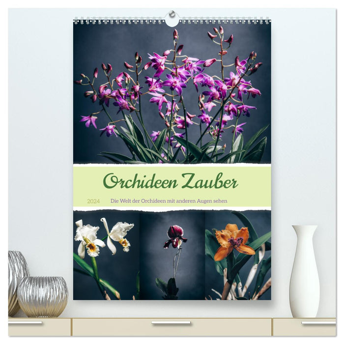 Orchideen Zauber (CALVENDO Premium Wandkalender 2024)