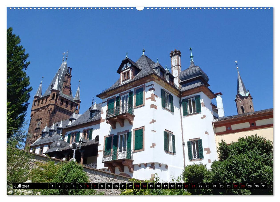 Weinheim - Stadt unter den zwei Burgen (CALVENDO Premium Wandkalender 2024)