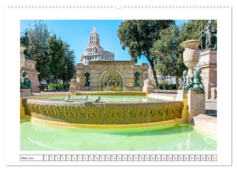 Barcelona - a dream travel destination (CALVENDO wall calendar 2024) 