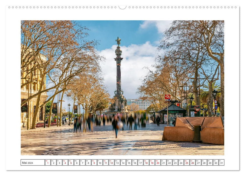 Barcelona - a dream travel destination (CALVENDO wall calendar 2024) 