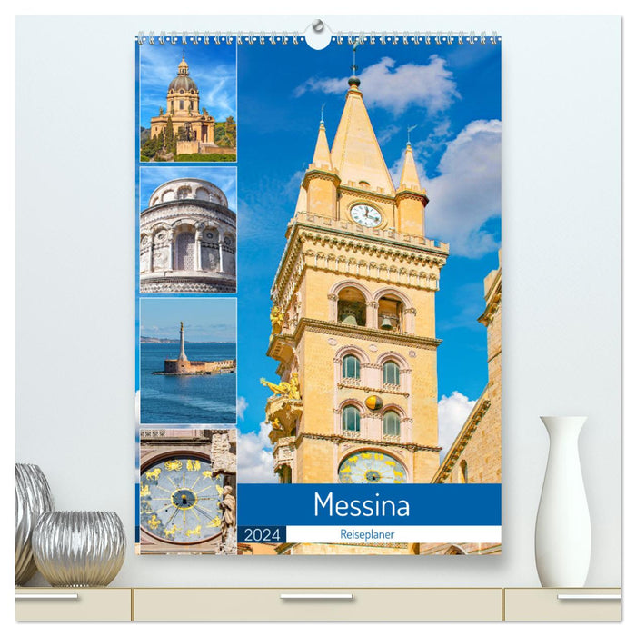 Messina - Reiseplaner (CALVENDO Premium Wandkalender 2024)