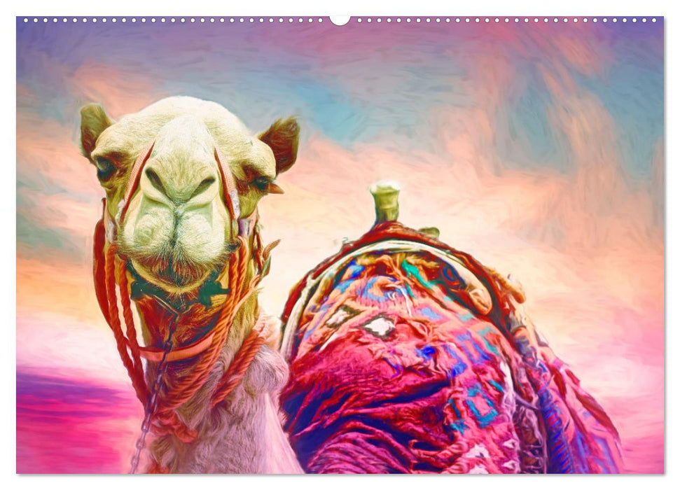 Animal Color Festival - Artwork (CALVENDO Premium Wall Calendar 2024) 