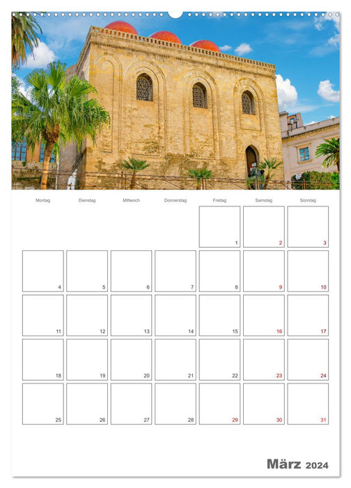 Palermo - Travel Destination in Sicily (CALVENDO Premium Wall Calendar 2024) 