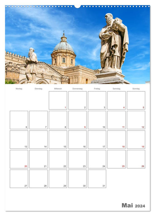 Palermo - Travel Destination in Sicily (CALVENDO Premium Wall Calendar 2024) 