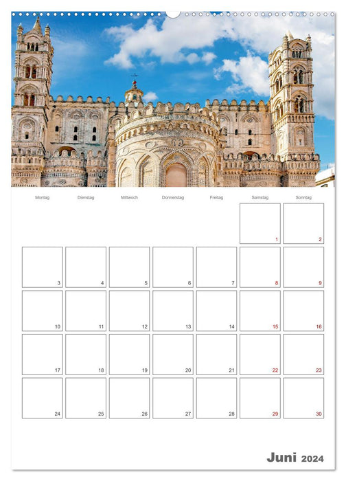 Palermo - Travel Destination in Sicily (CALVENDO Premium Wall Calendar 2024) 