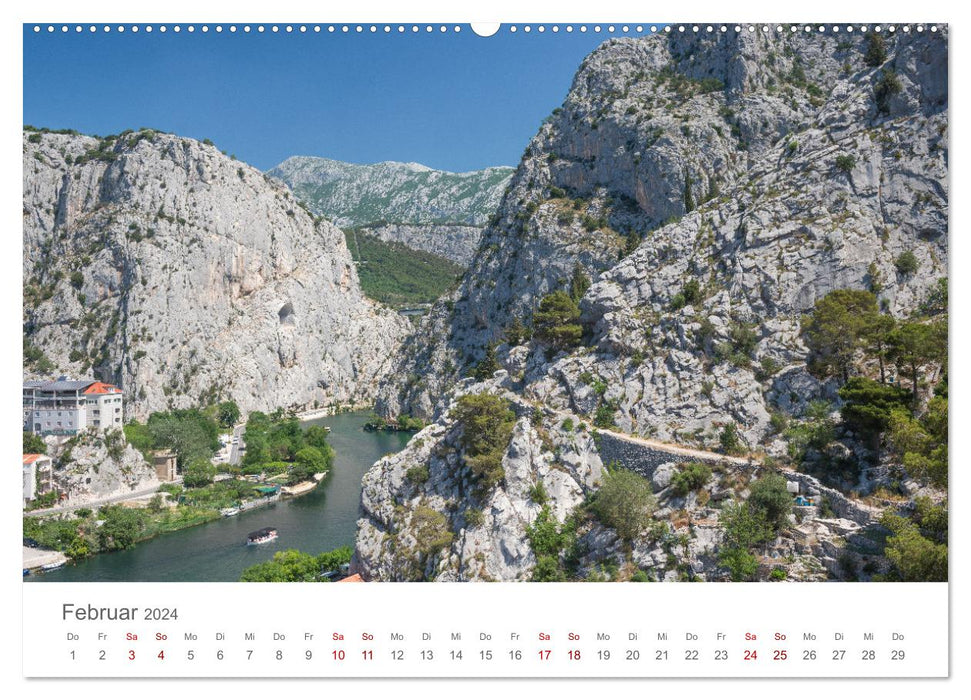 CROATIE - Perle de l'Adriatique (Calendrier mural CALVENDO 2024)