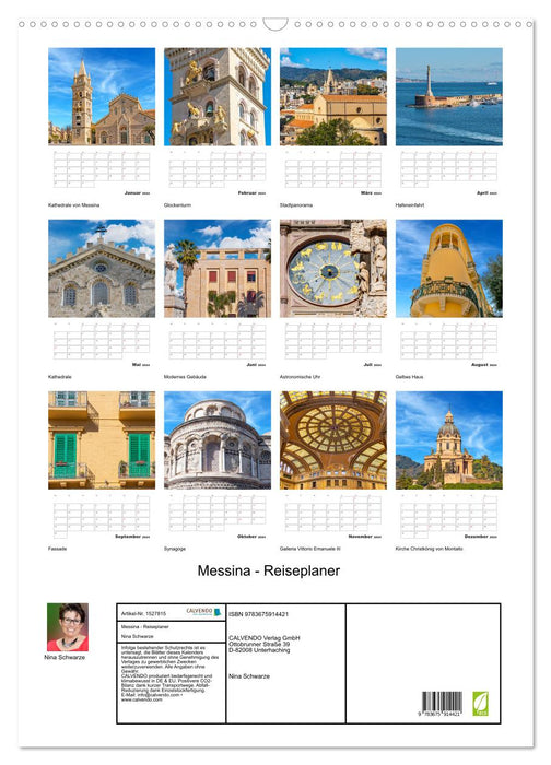 Messina - Travel Planner (CALVENDO Wall Calendar 2024) 