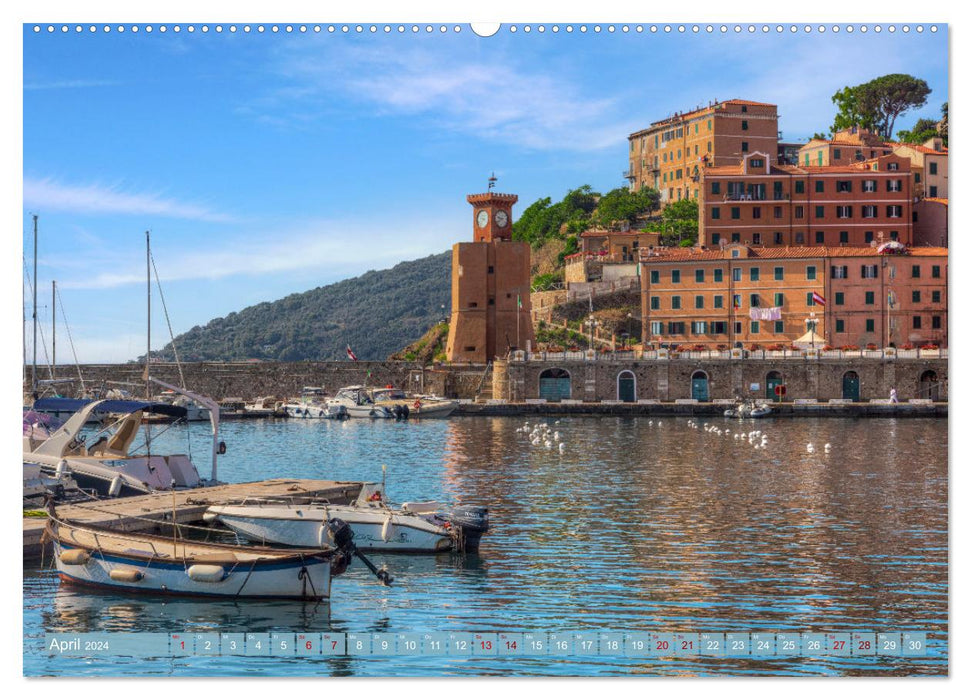 Dream island of Elba: Mediterranean paradise for romantics (CALVENDO Premium Wall Calendar 2024) 
