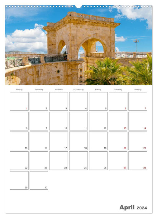 Cagliari - Urlaubsplaner (CALVENDO Premium Wandkalender 2024)