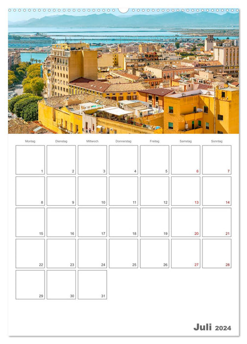 Cagliari - Planificateur de vacances (Calvendo Premium Wall Calendar 2024) 