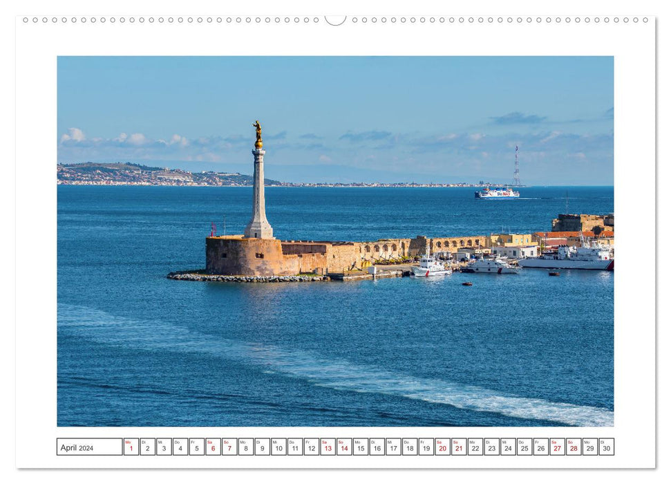 Messina - enchanting coastal city (CALVENDO Premium Wall Calendar 2024) 