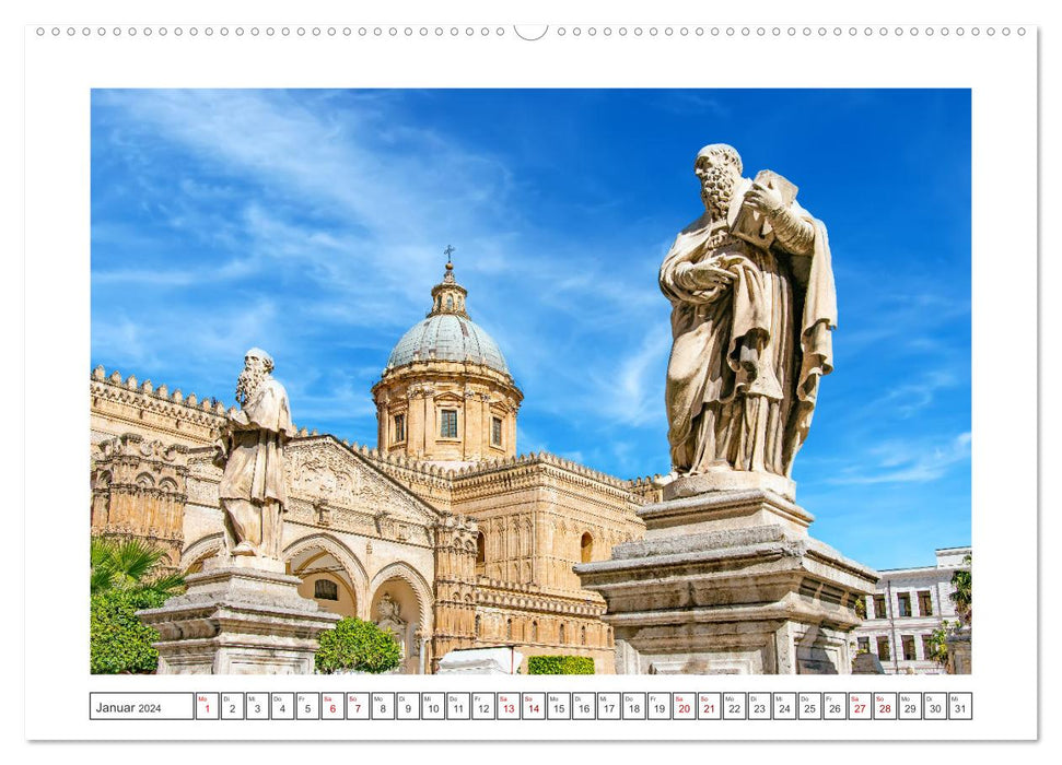 Unterwegs in Palermo (CALVENDO Premium Wandkalender 2024)