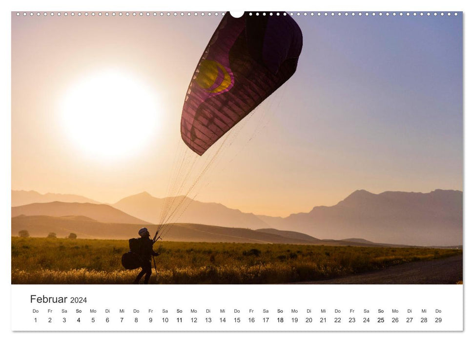 Paragliding - The desire to fly. (CALVENDO Premium Wall Calendar 2024) 