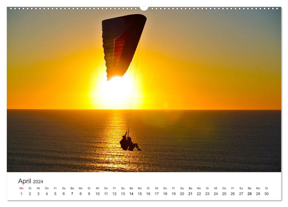 Paragliding - The desire to fly. (CALVENDO Premium Wall Calendar 2024) 