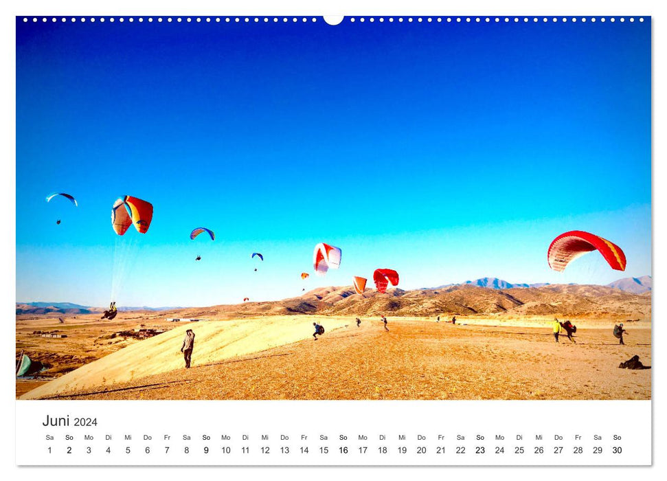 Paragliding - The desire to fly. (CALVENDO Premium Wall Calendar 2024) 